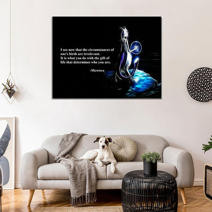 Mewtwo Motivational Inspirational Decor Wall Print POSTER