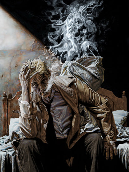 John Constantine Smoke Comic Art Print Poster