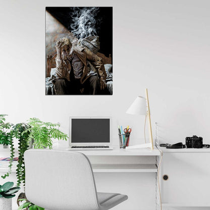 John Constantine Smoke Comic Art Print Poster