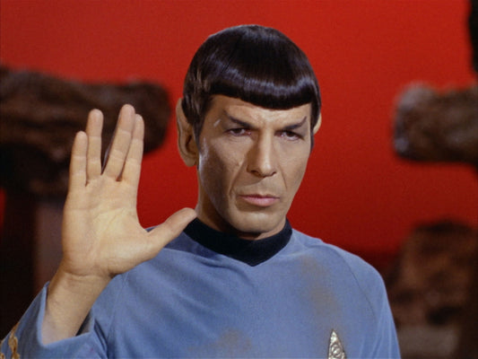 Leonard Nimoy Mr. Spock Hand Sign Star Trek Wall Print Poster