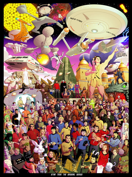 Star Trek The Original Series All Characters Wall Print Poster