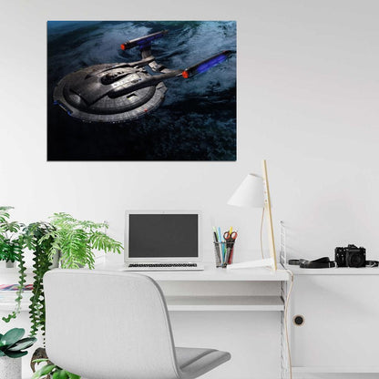 Star Trek Starship Enterprise Spacecraft NX-01 Wall Print Poster