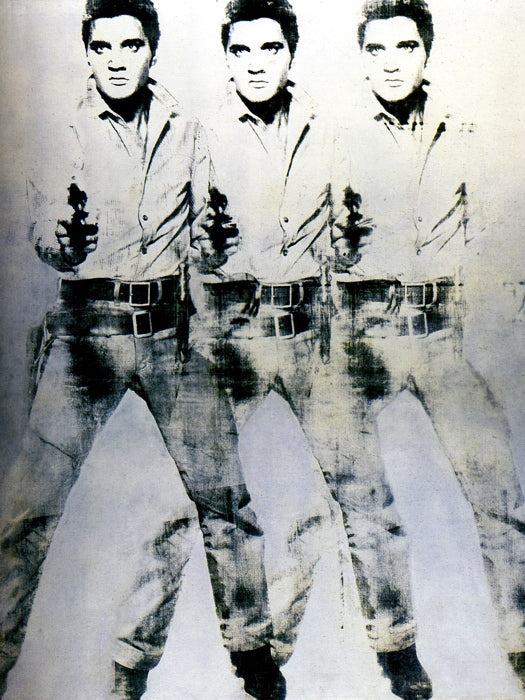 Andy Warhol Triple Elvis 1963 Retro Art Print Poster