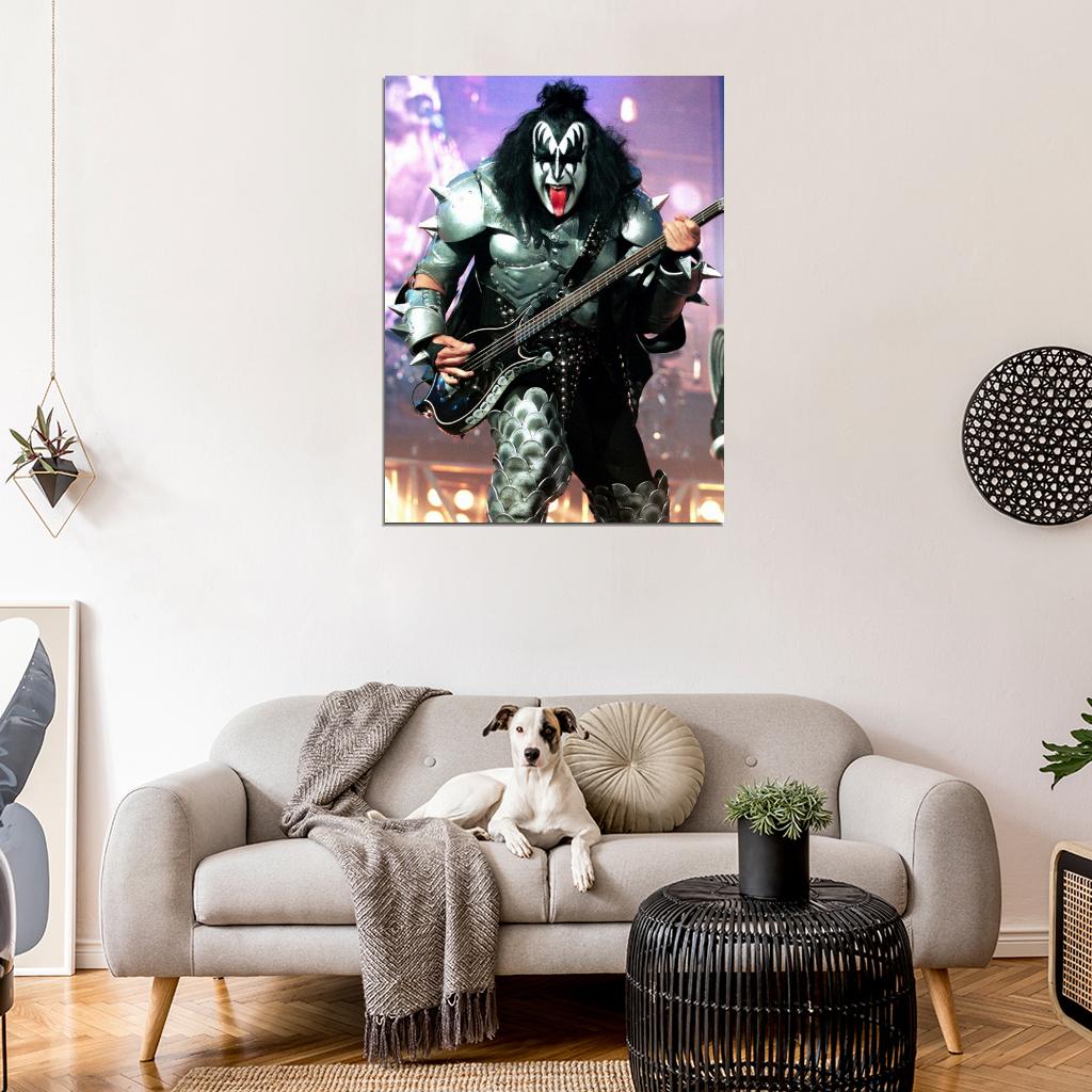 The Demon Gene Simmons KISS Heavy Metal Hard Rock Wall Print Poster