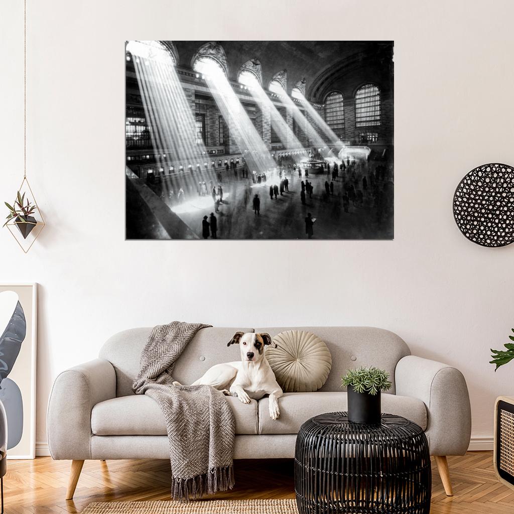 NYC Grand Central Station 1929 Photo BW New York Wall Print Poster