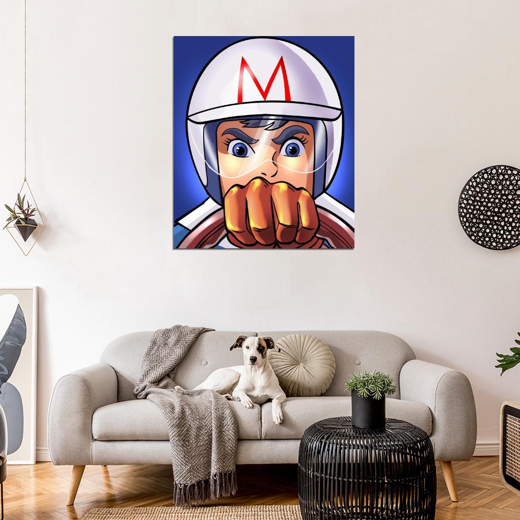 Speed Racer Mach GoGoGo Anime Manga Wall Print Poster