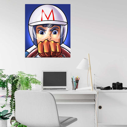 Speed Racer Mach GoGoGo Anime Manga Wall Print Poster