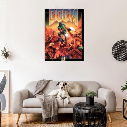 DOOM Original Video Game Retro Art Print Poster