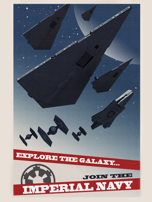 Imperial Navy Starfleet Propaganda Star Wars Art Print Poster