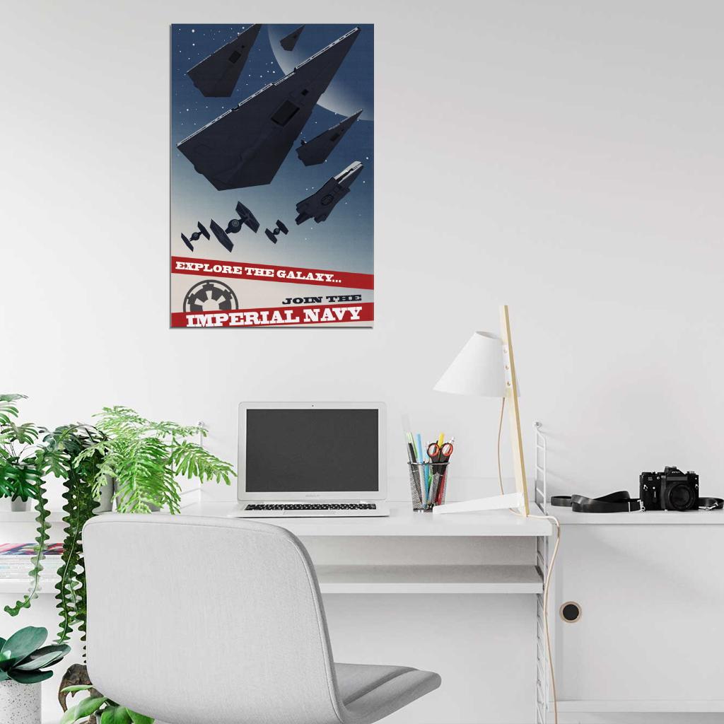 Imperial Navy Starfleet Propaganda Star Wars Art Print Poster