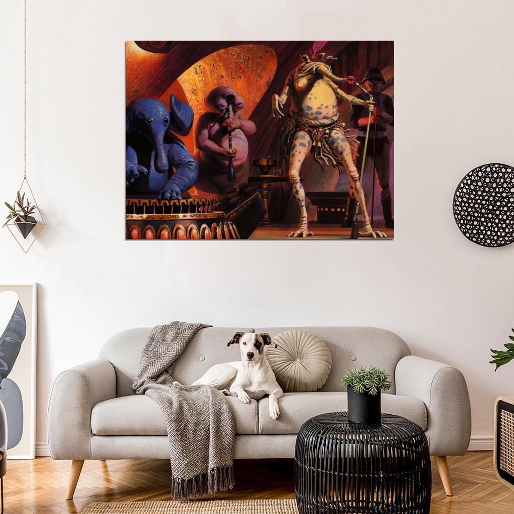 Mos Eisley Cantina Aliens Tatooine Star Wars Art Print Poster