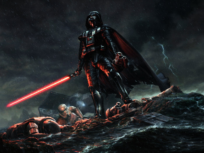 Darth Vader Stormtroopers Star Wars Movie Art Print Poster