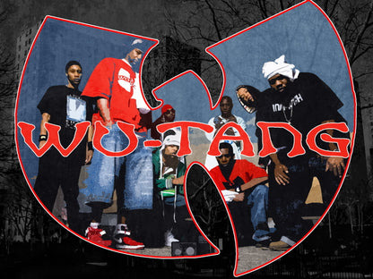 Wu Tang Clan Logo Vintage Painting Retro Art Hip-Hop Group Rap Band Music Wu-Tang Print POSTER