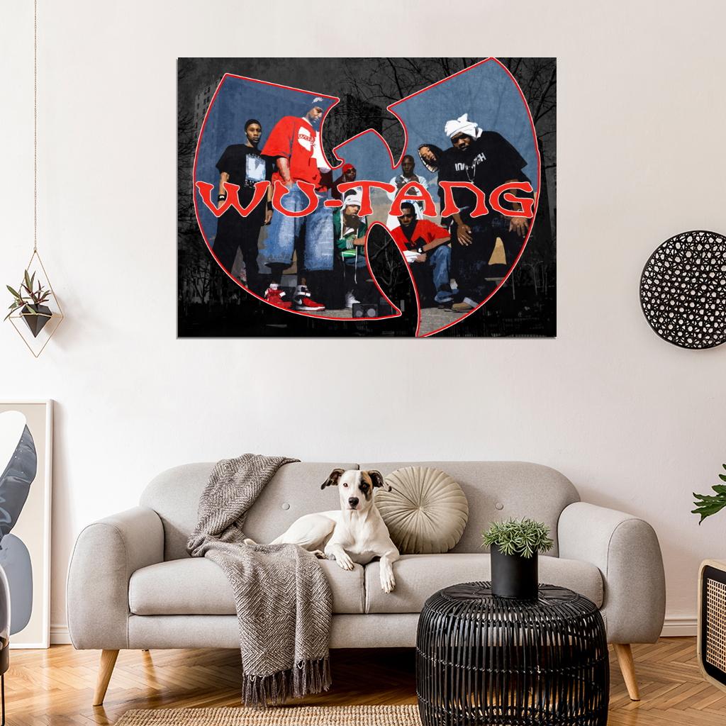 Wu Tang Clan Logo Vintage Painting Retro Art Hip-Hop Group Rap Band Music Wu-Tang Print POSTER