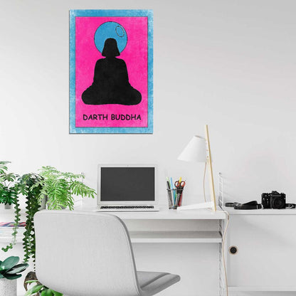 Darth Buddha Morty Cartoon Pop Art Wall Print Poster
