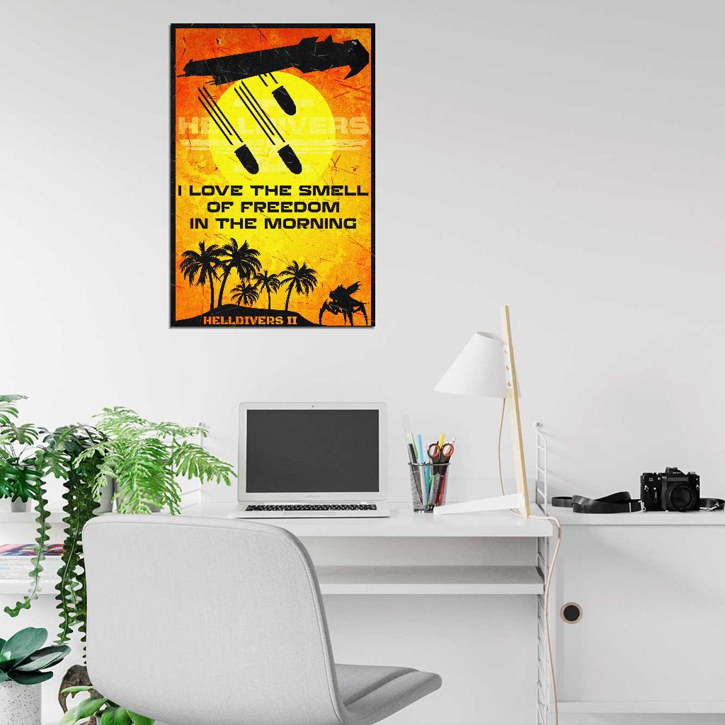 Helldivers 2 Game Apocalypse Now Vietnam War Propaganda Vintage Retro Art Room