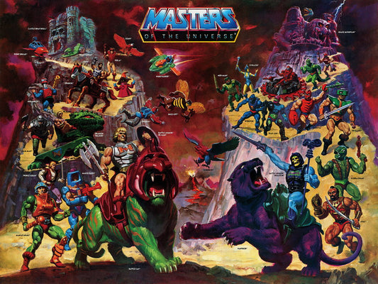 Masters of the Universe He-Man Box Comic Figure Vintage Wall Print Poster